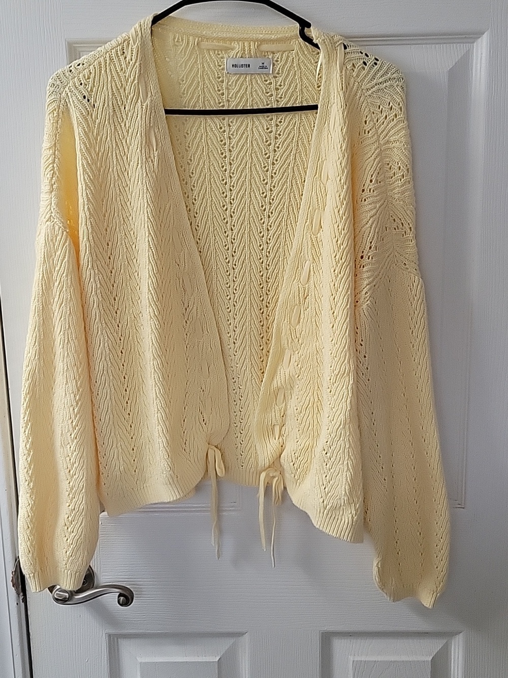 Hollister Yellow Cardigan